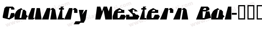 Country Western Bol字体转换